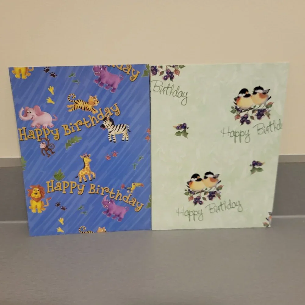 VTG Lot of Wrap Paper Current Hallmark American Greetings Flat Sheet Wrap Paper